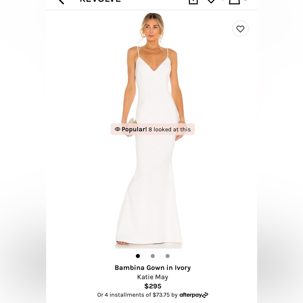 Katie May Bambina gown in white from Revolve size Small
